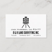 QR-Code-Visitenkarte für Minimalistische Landüberw Visitenkarte (Vorderseite)