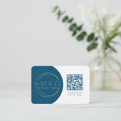 QR-Code-Visitenkarte für Minimalistisches Real Anw Visitenkarte (Stehend Vorderseite)