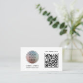 QR-Code-Visitenkarte für moderne Logos Visitenkarte (Stehend Vorderseite)