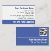 QR-Code-Visitenkarte für Öl und Brennstoff Visitenkarte (Vorne/Hinten)