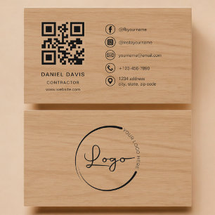 QR-Code Visitenkarte für professionelle Holzbaufac