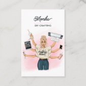 QR Code-Visitenkarte für Queen Crafter Visitenkarte (Vorderseite)