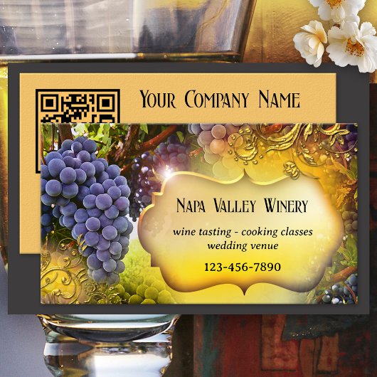QR-Code Visitenkarte für Weingut oder Weinberg
