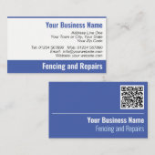 QR-Code-Visitenkarte für Zählen und Reparieren Visitenkarte (Vorne/Hinten)