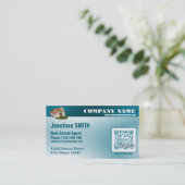 QR Code-Visitenkarte (kundenspezifischer QR Code Terminkarte (Stehend Vorderseite)
