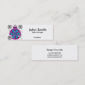 QR Code-Visitenkarte Mini Visitenkarte (Vorne/Hinten)