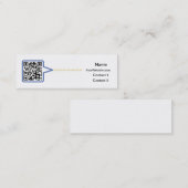 QR Code-Visitenkarte Mini Visitenkarte (Vorne/Hinten)