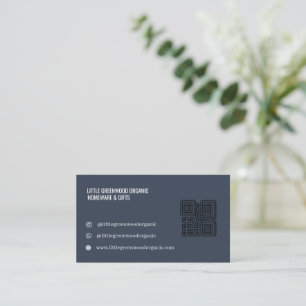 QR-Code Visitenkarte   Modern Feminines Rosa