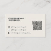 QR-Code Visitenkarte |  Modern Minimalistisch Neut (Vorderseite)