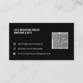 QR-Code Visitenkarte | Modern Minimalistisch Schwa (Vorderseite)
