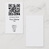 QR Code-Visitenkarte-Schablone - Vertikale Visitenkarte (Vorne/Hinten)
