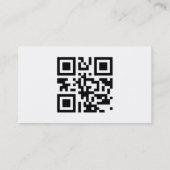 QR Code-Visitenkarte-Schablone Visitenkarte (Rückseite)