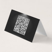 QR Code Visitenkarte Schwarzes Gold - unter Sichtw Visitenkarten (Rückseite)