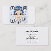 QR Code-Visitenkarte Visitenkarte (Vorne/Hinten)