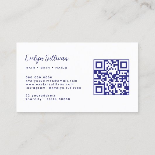 QR-Code-Visitenkarte Visitenkarte (Rückseite)