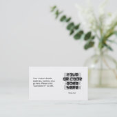 QR Code-Visitenkarte Visitenkarte (Stehend Vorderseite)