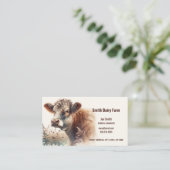 QR-Code-Visitenkarten für Kuh Visitenkarte (Stehend Vorderseite)