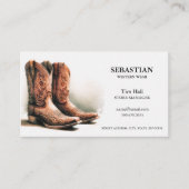 QR-Code-Visitenkarten für Western Visitenkarte (Vorderseite)