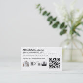 QR-Code-Visitenkarten Visitenkarte (Stehend Vorderseite)