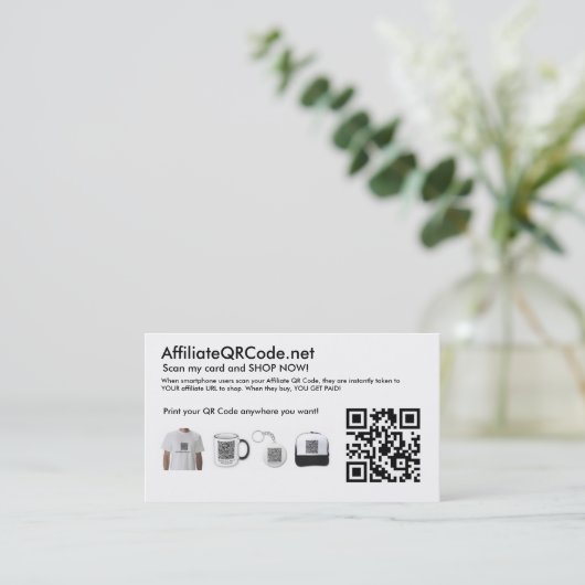 QR-Code-Visitenkarten Visitenkarte (Stehend Vorderseite)