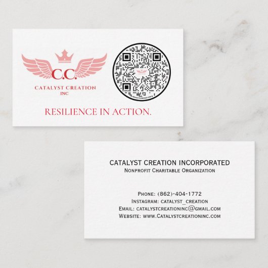 QR-Code-Visitenkarten Visitenkarte (Vorne/Hinten)