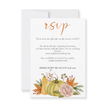 QR-Code von Autumn Pumpkin Floral Wedding