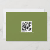 QR-Code von Autumn Pumpkin Floral Wedding Save The Date (Rückseite)
