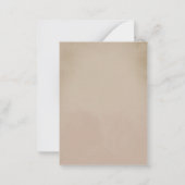 QR-Code von Boho Mutes Fall Floral Bridal Mitteilungskarte (Rückseite)