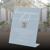 QR-Code von Dusty Blue Honeymoon Fund Sockelschild