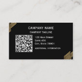 QR-Code-Vorderseite und Rückseite der Visitenkarte (Rückseite)