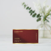 QR-Code-Vorlage Elegantes Gold-Text-Professional Visitenkarte (Stehend Vorderseite)