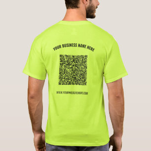 QR-Code-Vorlage für Business-T - Shirt mit benutze