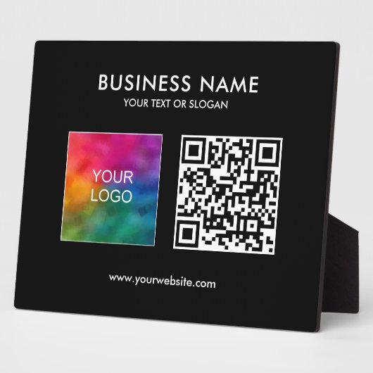 QR-Code-Vorlage für das Firmenlogo Fotoplatte (Seite)