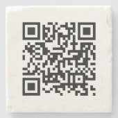 QR-Code-Vorlage für den Kunden Elegant-Marmor Steinuntersetzer (Vorderseite)