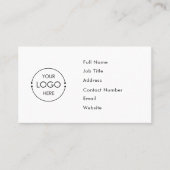 QR-Code-Vorlage für die Business-Card für das Whit Visitenkarte (Vorderseite)