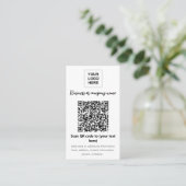 QR-Code-Vorlage für Geschäftstabletten Visitenkarte (Stehend Vorderseite)