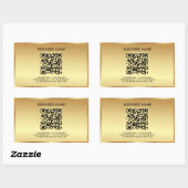 QR-Code-Vorlage für Ihr benutzerdefiniertes Textlo Rechteckiger Aufkleber (Blatt)