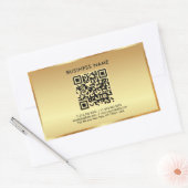 QR-Code-Vorlage für Ihr benutzerdefiniertes Textlo Rechteckiger Aufkleber (Umschlag)