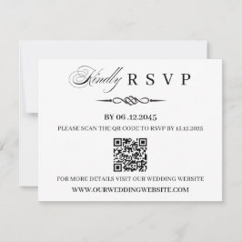 QR-Code-Vorlage keltische Knoten-Hochzeits-RSVP-Ka RSVP Karte