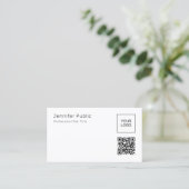 QR-Code-Vorlage Laden Sie Ihr eigenes Firmenlogo h Visitenkarte (Stehend Vorderseite)