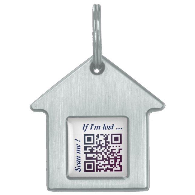 QR-Code-Vorlage Tiermarke (Vorderseite)