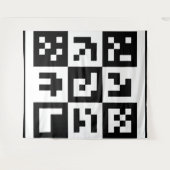 qr Code Wandteppich (Vorderseite (Horizontal))