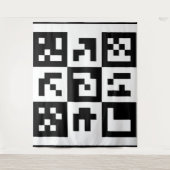 qr Code Wandteppich (Vorderseite)