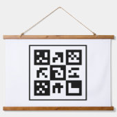 qr Code Wandteppich Mit Holzrahmen (Vorderseite 2)