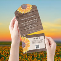 QR-Code Wasserfarben Sonnenblumenholz
