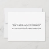 QR-Code Wasserfarbrosa Anemone Wedding RSVP (Rückseite)