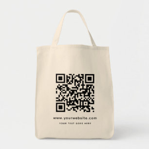 QR-Code Website-Adresse Hochladen Ihrer Logo-Vorla Tragetasche