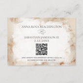 *~* QR-Code Website AR2 Wedding RSVP Begleitkarte (Rückseite)