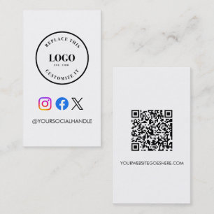 QR-Code-Website Benutzerdefiniertes Logo Unternehm Visitenkarte