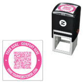 QR-Code-Website Business Self-Inking-Briefmarke Permastempel (Beispiel)